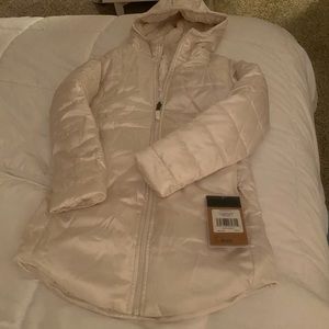Kids Northface Gardenwhite (white pearl) parka size M10/12